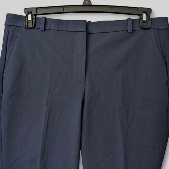 J. Crew Kaya pant in bi-stretch cotton blend Navy Blue Size 12 NWT CI418 - Picture 6 of 13